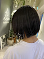 切りっぱなし艶ボブ［久米川美容室］