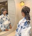 ヘアーセット/浴衣アレンジ/ 担当　仙波泰明