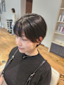 耳かけショートボブ