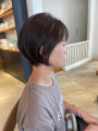 大人女性　丸みショートボブ☆小林