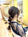 ウェディングゲストヘアアレンジ