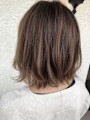 脱白髪染め 3Dハイライト レイヤーカット ボブ 髪質改善