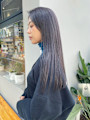 シルバーパープル × ロングヘア　三軒茶屋 田園都市線