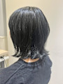 アッシュブラック/レイヤーボブ/ウルフボブ