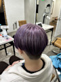 ラベンダーカラー/ショートカット/ダブルカラー/ケアカラー/