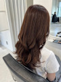 ブラウンカラー×ロング