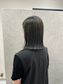 切りっぱなしボブ×ダークグレー