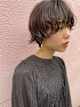 ショートボブ/パーマ/ボブパーマ/アッシュブラウン　kisa