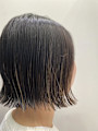 オシャレハイライト切りっぱなしボブ