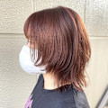 【暖色カラー×ウルフカット】レイヤー／抜け感