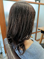 レイヤーカット　×　毛先デジタルパーマ