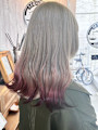 ケアダブルブリーチ×グラデーション×裾カラー
