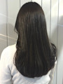 黒髪ロング　艶髪　髪質改善トリートメント　ワンカール
