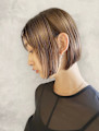 フェイスフレーミングボブインナーカラーボブ切りっぱなしボブ