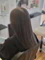 グレージュ　セミロング/20代/30代/40代