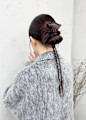 knit×ヘアアレンジ