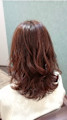 ピンクブラウン　くびれ　セミロング/ウルフレイヤー♪