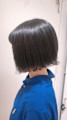 カット＋イルミナカラーで暗髪ボブ