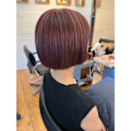 ショートボブ／ピンクカラー／下北沢美容室／Lagom