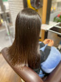 美髪ストレート矯正カラー