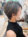 【WORKS】ハイライト×大人可愛いマッシュショート