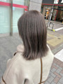 外はねボブ/ダブルカラー/透明感カラー/髪質改善