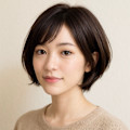 ナチュラル×上品な大人かわいいショートボブ