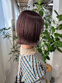 外ハネ切りっぱなしボブ