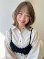 ふんわりボブ×シースルーバング