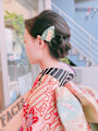 振り袖着付けとヘアセット