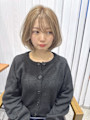 ふんわりボブ×ハイトーンハイライト