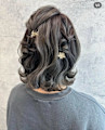 クォーターアレンジ　ヘアセット　ヘアアレンジ