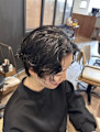 ハンサムショートナチュラルパーマ
