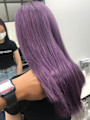 バイオレット　ケアカラー　髪質改善　ダメージレスブリーチ