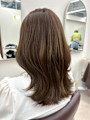 オリーブベージュカラーくびれスタイル/札幌駅髪質改善サロン