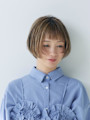 大人ミニボブ ベージュハイライト【FIRST】鈴木幸子