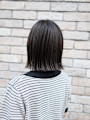 外はねボブ＋アッシュカラー
