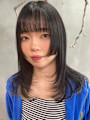 姫カット フェイスレイヤー 顔まわりカット 裾カラー