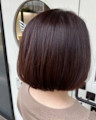 ピンクブラウン×似合わせボブ