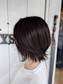 アッシュブラウンの外ハネキュートボブ