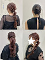 夏祭りヘアセット