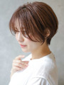 大人可愛いショートボブ丸みショート◎