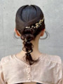 #金粉ヘアアレンジ　#大人女性ヘアセット