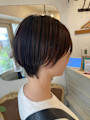 襟足すっきり大人ショート小顔耳かけコンパクトショートボブ