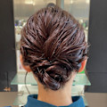 ヘアセット/ヘアアレンジ/結婚式参列/ミディアム