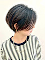 大人キレイ/丸みショートボブヘア