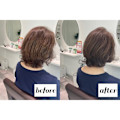顔周り似合わせ ミディアムカット