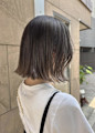 ボブ/ケアブリーチ/透明感カラー