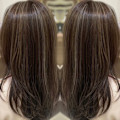 ハイライトがアクセント★セミロングレイヤースタイル