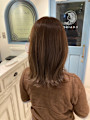 明るめマロンベージュミディアムレイヤー埼京線美容院おすすめ